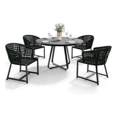 Imagem de Conjunto 4 Cadeiras E Mesa De Alumínio Área Externa E Intern - Univers