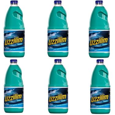 Imagem de Desinfetante Uzzilim Marine 1,75L - Embalagem com 6 Unidades