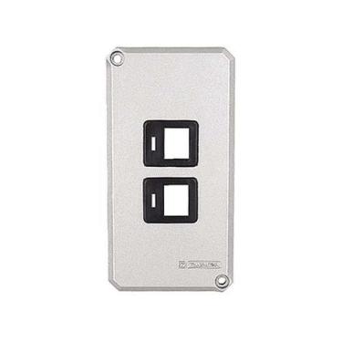 Imagem de Tampa 1'' 2 Postos RJ45 em Alumínio - Linha Condulete Tramontina