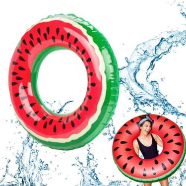 Imagem de Boia Inflável Melancia de 90cm para Adulto Snel Home, Único, único