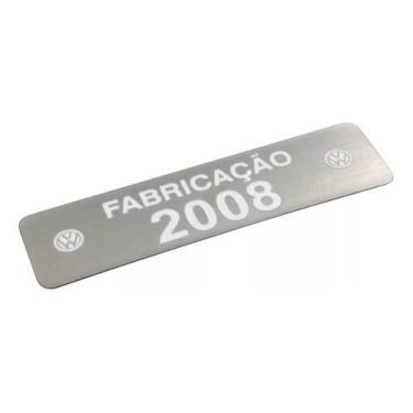 Imagem de Adesivo Etiqueta Ano Fabricação Compatível Volkswagen 2008 - SPTS