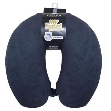 Imagem de Travesseiro De Pescoço My Travel Preto Fibrasca, Preto