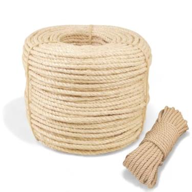Imagem de Fio de Juta，Corda de Sisal 5-8 Mm Rolo 15 M 30 M 50 M Arranhador de Gato Feito à MãO Linha Grossa(6mm,15M)