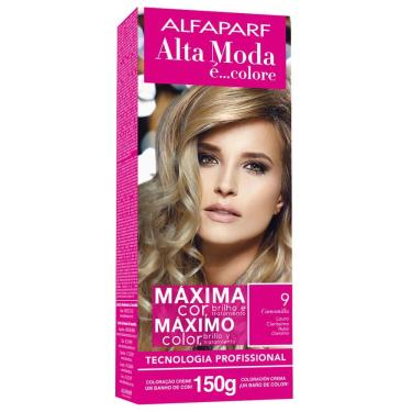 Imagem de Tintura Creme Altamoda Alfaparf Camomilla 9 Kit