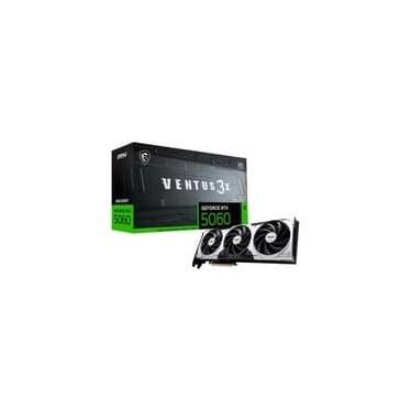 Imagem de Placa de Vídeo MSI RTX 5060 8G VENTUS 3X OC NVIDIA Geforce, 8GB, GDDR7, 128bits, DLSS 4, Triple Fan, OpenGL 4.6 - Geforce RTX 5060 8G VENTUS 3X OC