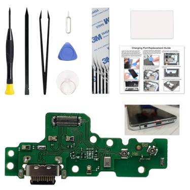 Imagem de Kit de substituição de porta de carregamento compatível com Moto G Power 2021, XT2117 Dock Board Conector USB-C, com manual de instruções, kit de ferramentas