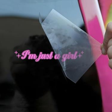 Imagem de Decalque de carro I'm Just A Girl Flor Engraçada, Quarta Asa, Dragão, Fantasia, Humor Livro, Acessórios de Janela de Carro Afirmações Vinil Impermeável 15 cm Adesivo de Para-choque Presente para Mamãe