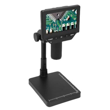 Imagem de Diydeg Microscópio Digital, Microscópio de Ampliação de LCD de 4,3 Polegadas 1000X Microscópio de Ampliação Com Luzes LEDs, para Reparo Eletrônico Identificação de Jóias Gravura