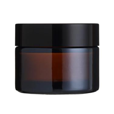 Imagem de Jar de vidro Cosmético Light Shielding Amostra vazia Recipiente com tampa à prova de vazamento para creme de loção em pó de viagens de maquiagem amigável de maquiagem (30g)