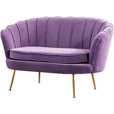 Imagem de Sofá De Veludo Apartamento Pequeno Aluguel De Casa Quarto Sala De Estar Loja De Roupas Sofá De Luxo Sofá Duplo De Tecido De Três Lugares Sofá Preguiçoso, L, 3