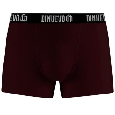 Imagem de Cueca Box Boxer Preta Em Algodão Macio Di Nuevo, Vinho, P