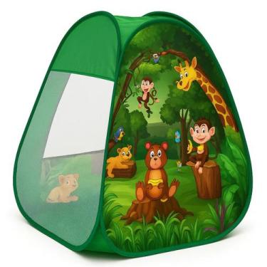 Imagem de Barraca Infantil Animais Zoo Casinha Tenda Cabana Crianças - Etitoys, 