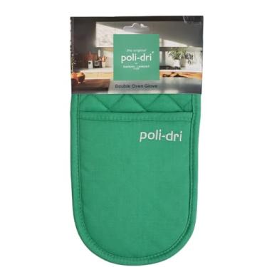 Imagem de Samuel Lamont Luva de forno duplo Polidri – Luva de cozinha acolchoada 100% algodão resistente ao calor (76,2 cm x 17,8 cm) (verde)