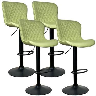 Imagem de Banqueta Alta Para Cozinha Americana Bar Giratória Kit 04 Un prime.off