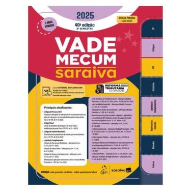 Imagem de Vade Mecum Saraiva Tradicional - 40ª Edição 2025