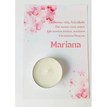 Imagem de Lembrancinha Vela Aromática Artesanal - maternidade, batizado, chá revelação, aniversário 1 ano - kit com 20 unidades