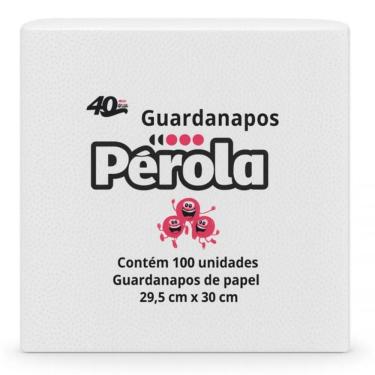 Imagem de Guardanapo De Papel 29,5x30 Perola 100 Un