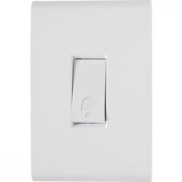 Imagem de Conjunto 4x2 1 Pulsador Campainha Tramontina Liz 10 A 250 V