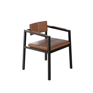 Imagem de Poltrona Noah Fixa C-4 Pés 78 X 60,5 X 60,5 Cm. Courino Whisky Courino Whisky