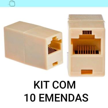 Imagem de Expanda Suas Conexões - Kit 10 Rj45 Fêmea X Fêmea