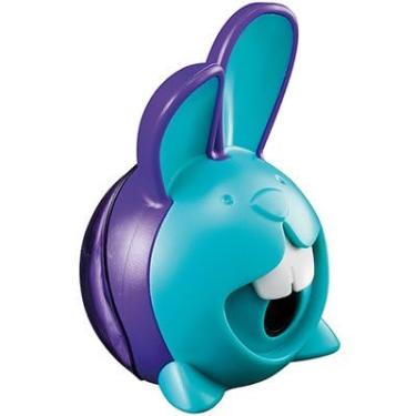 Imagem de Apontador Escolar Decorado Formato Coelho 1 Furo com Deposito 1-Un. (AZUL)