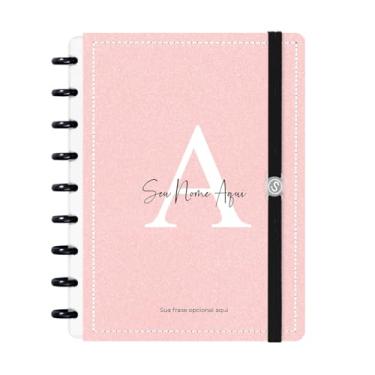 Imagem de Caderno Disco Inteligente Personalizado Iscool M Areia Sand Rosa