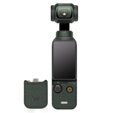Imagem de Pocket3 Adesivo para câmera Skin Creator Combo adesivo envoltório de vinil antirriscos película protetora acessórios para DJI Osmo Pocket 3 (verde turquesa)