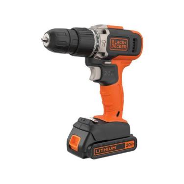 Imagem de Furadeira e Parafusadeira de Impacto Black+Decker a Bateria 3 Peças 20