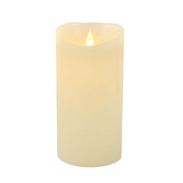 Imagem de Vela De Led Cintilante Decorativa Redonda 20X10Cm Parafina