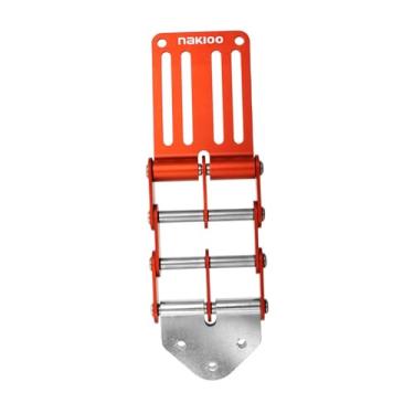 Imagem de Fenteer Bolsas para cinto de ferramentas, fivela de clipe, acessório profissional para carpinteiro, leve, faça você mesmo, atualização, liga de alumínio, Vermelho