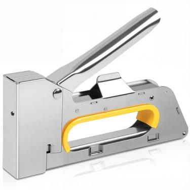 Imagem de Grampeador de Tapeceiro em Aço P/Madeira Estofado Alta, Grampeador de Madeira, Rapid Pistola de Grampeamento de Fio Fino, Pressão, para Uso com Pregos de Aço 1008F（Este Produto Não Inclui）