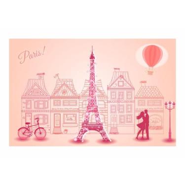 Imagem de Adesivo De Parede Auto Colante Paris Romântico 3m² - CENTRAL DO ADESIV