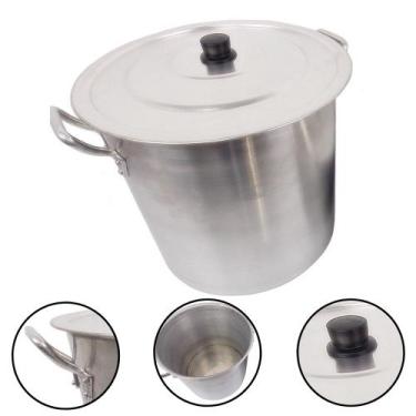 Imagem de Caldeirão Panela Grande Industrial Alumínio Hotel Restaurante Bares Fe
