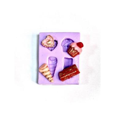 Imagem de F1083 molde de silicone cupcake sorvete confeitaria biscuit - confeita