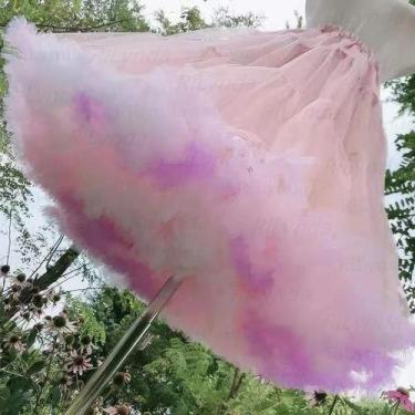 Imagem de Saia De Crinolina Estilo Flor Para Mulheres, Tutu Cosplay Puffy Cancan