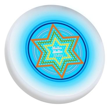 Imagem de ZhaoJum Disco voador brilhante de 49 LEDs - Brinquedo de disco recarregável com 3 modos inteligentes, design profissional de 175 g para jogos noturnos de praia/acampamento/quintal