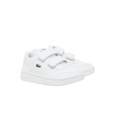 Imagem de Lacoste Conjunto de tênis infantil para bebês meninos, Branco/Branco, 8.5 Toddler