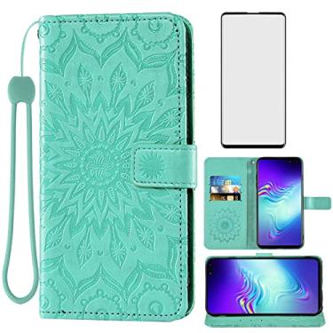 Imagem de Capa de telefone para Samsung Galaxy S10 5G Capa carteira com protetor de tela de vidro temperado e capa flip fina de couro com suporte para cartão acessórios para celular Glaxay S105G Galaxies S 10