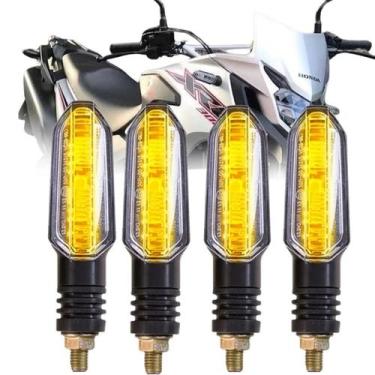 Imagem de Kit 4 Piscas Led Seta Fixo Honda Cb Twister 250 Titan - First-option