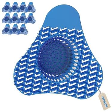 Imagem de Livilord Desodorizador de tela de mictório com cerdas longas (pacote com 12), telas antirespingos para mictório para banheiro masculino