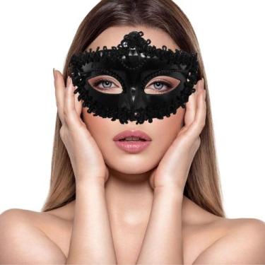 Imagem de Máscara Princesa Strass Festa Baile De Gala Show Eventos Feiras Cores 