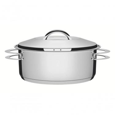 Imagem de Caçarola Rasa Tramontina Solar 28cm Em Aço Inox