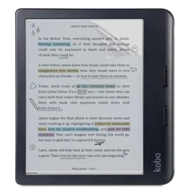 Imagem de Stianiiie Pacote com 3 protetores de tela para Kobo Libra Color/Libra2-17.8 cm película antirreflexo/protetor de tela cor Libra