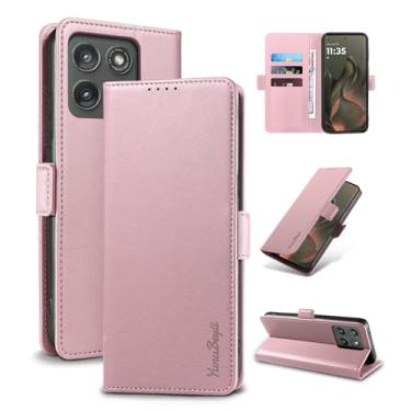Imagem de YunuBeyii Capa Carteira para Motorola Edge 60 Pro/Fusion/60 - [Bloqueio RFID] Capinha Flip Magnética para Celular de Couro PU de Luxo com Suporte,Case Proteção,Rsistente,Antichoque, Rosa