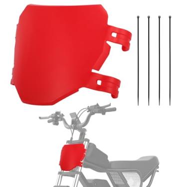 Imagem de IUVWISN Placa de matrícula de bicicleta elétrica E placa frontal compatível com Ridstar Q20 Super 73 S1 S2 Y1 RX Macfox X1S X1S X X2 Commuter EBike Electric Mountain Bike vermelha