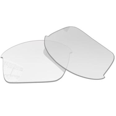 Imagem de Acefrog Lentes de reposição polarizadas de 1,5 mm para óculos de sol Oakley Flak Jacket OO9008 63 mm, material atualizado, resistente a impactos - HD transparente não polarizado - 1,5 mm