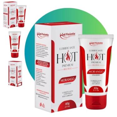 Imagem de Lubrificante Íntimo À Base De Água Hot Premium Morango - 60g, La Pimienta