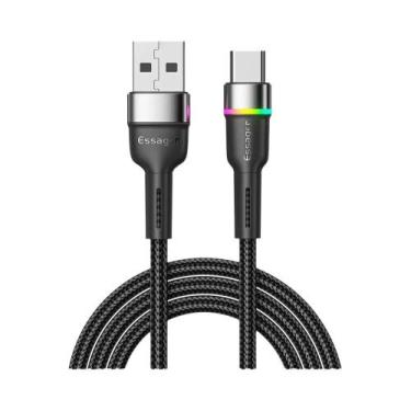 Imagem de Cabo USB C De Carregamento Rápido 3A Com LED, Cabo Tipo C Para Carrega