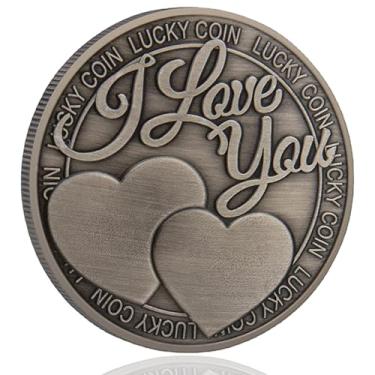Imagem de I Love You Lucky Coin for Your Lover - Show Your Love - Pocket Hug Token Gift for HimF