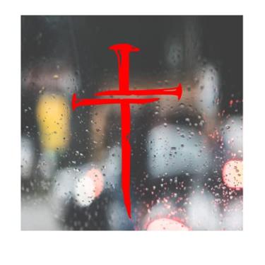 Imagem de HSC Design Decalque personalizado de carro para cruz de pregos, cristão para carro, caminhão, jipe, engraçado, copo, janela, motocicleta, capacete, para-choques, decalque para laptop, telefone